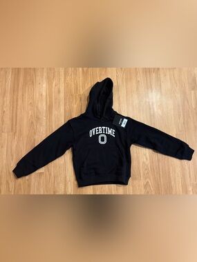 NEW Children’s Overtime Varsity Hoodie - Black - Size Medium